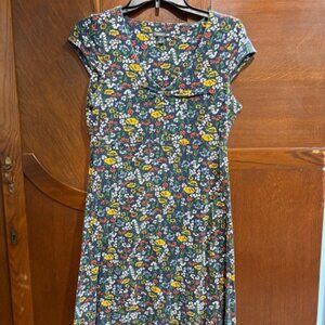 Blue floral Toad & Co Rosalinda dress, size medium